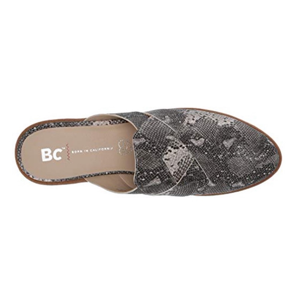 New BC Footwear Snake Print Python Mules - Picture 3 of 12